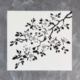 Alternate product presentation of Cherry Blossom Stencil.