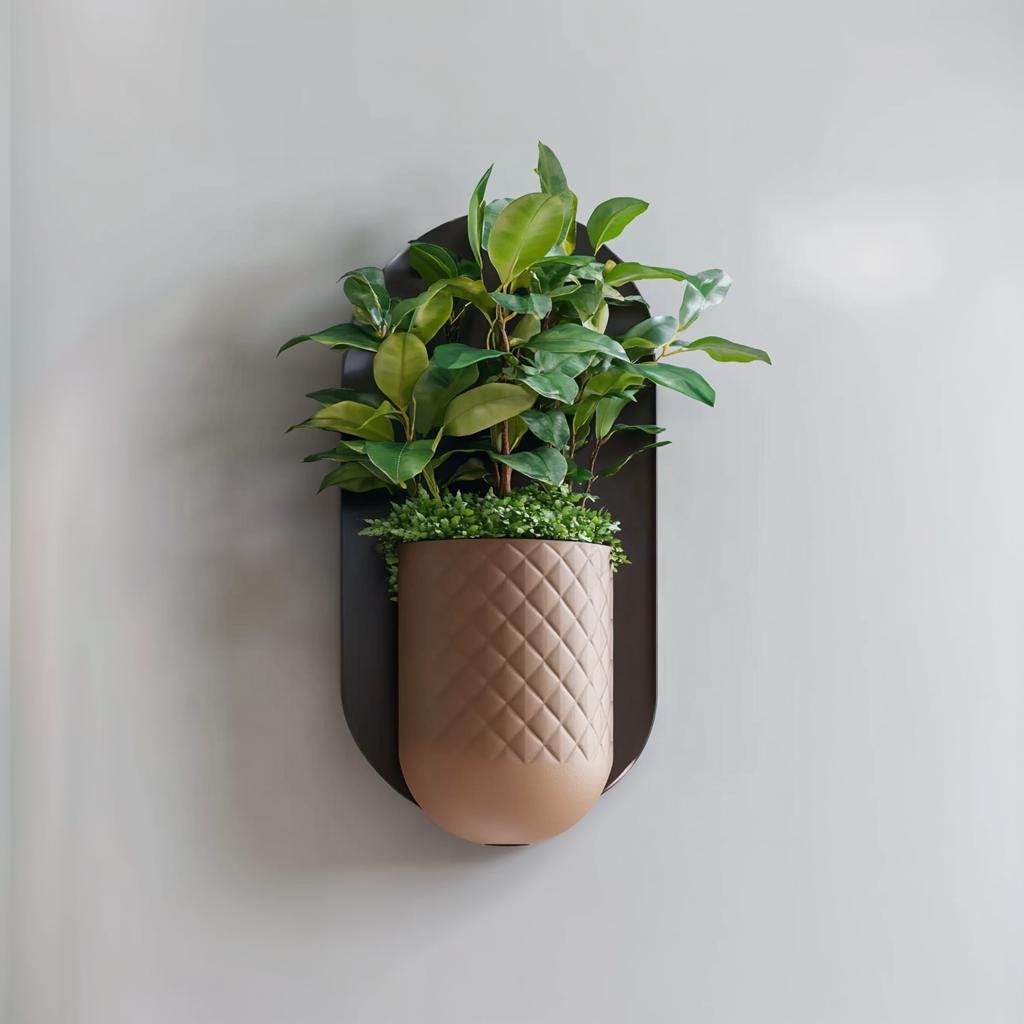 Alternate product presentation of Modern Wall Planter.