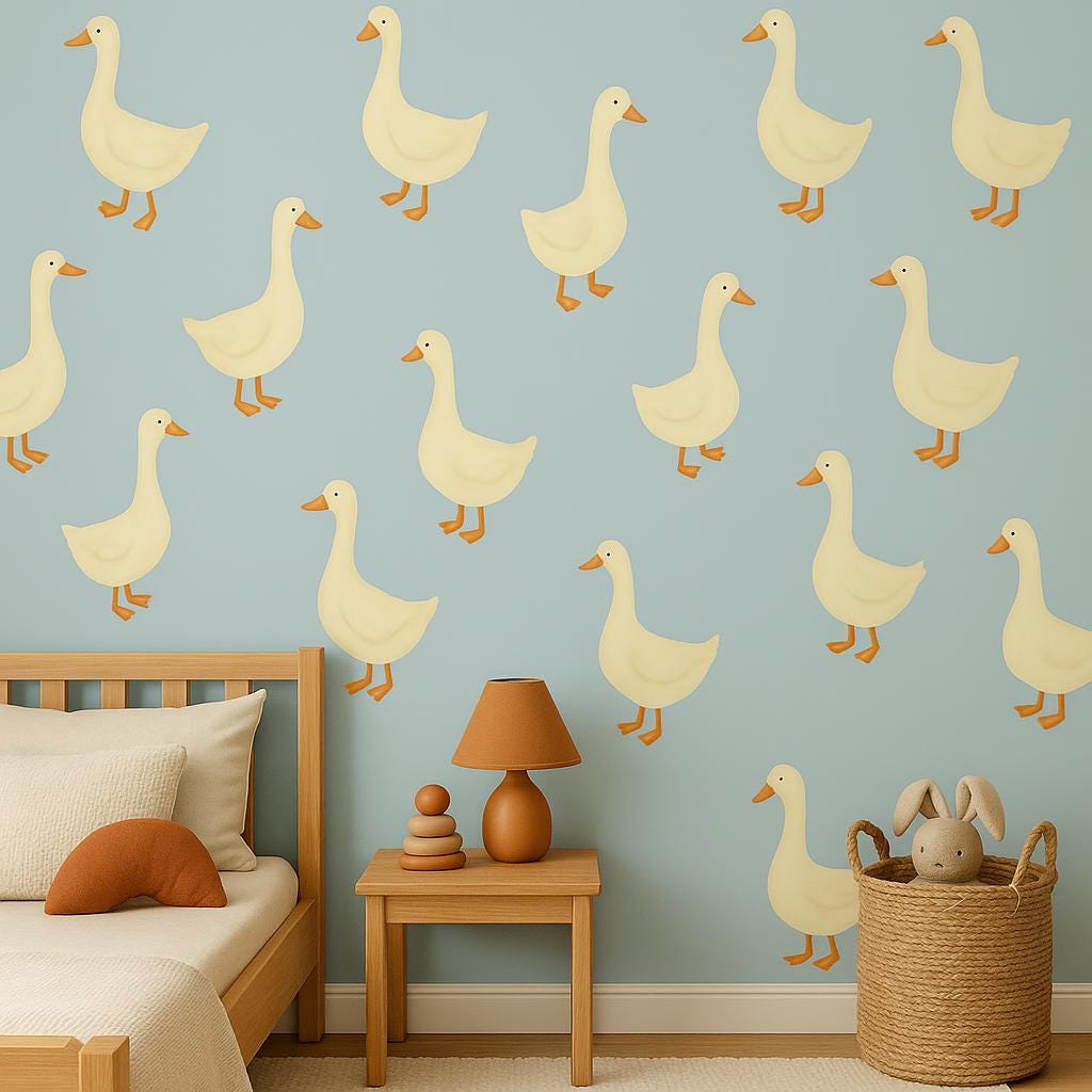 Alternate product presentation of Goose Wall Decals.