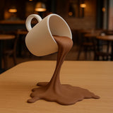 Alternate product presentation of Floating Spilling Coffee Cup.