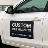 Alternate product view of 2x Custom Car Magnet.