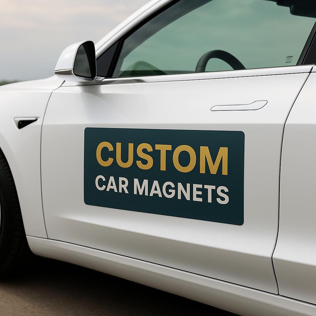 Alternate product detail of 2x Custom Car Magnet.