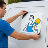 Additional product detail of 2x Custom Car Magnet.