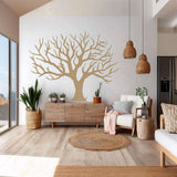 Bare tree wall sticker design with long leafless branches and a natural winter silhouette