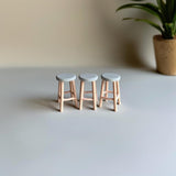 Additional product presentation of 3D Printed 1:12 Bar Stool Set of 3.