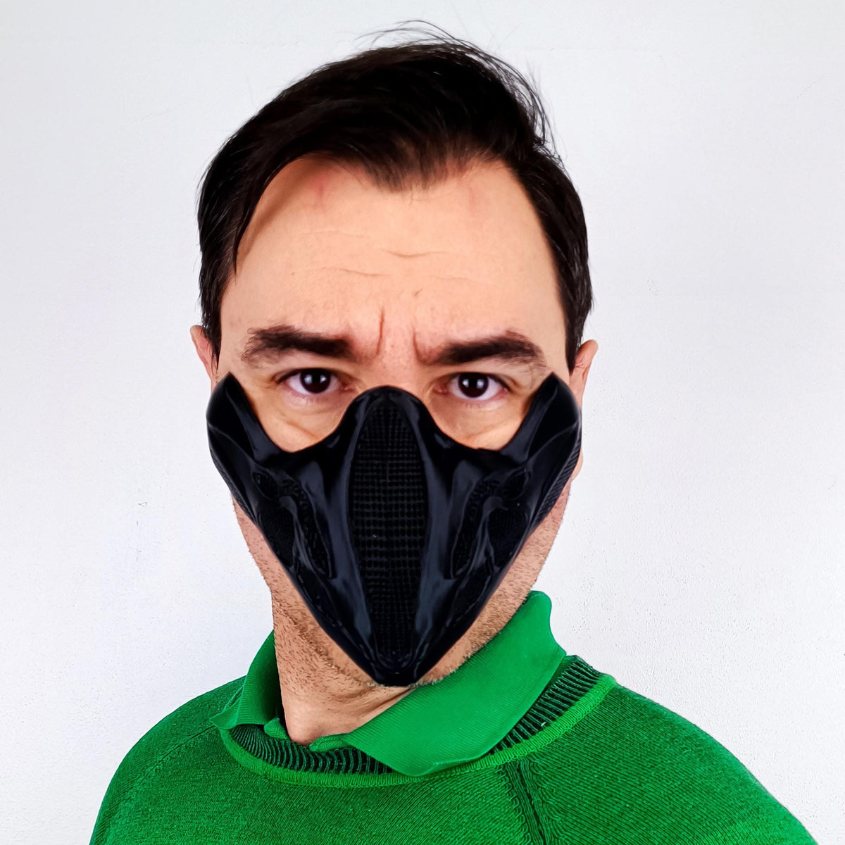 Cyberpunk Mask featuring angular ventilation openings and futuristic armor styling