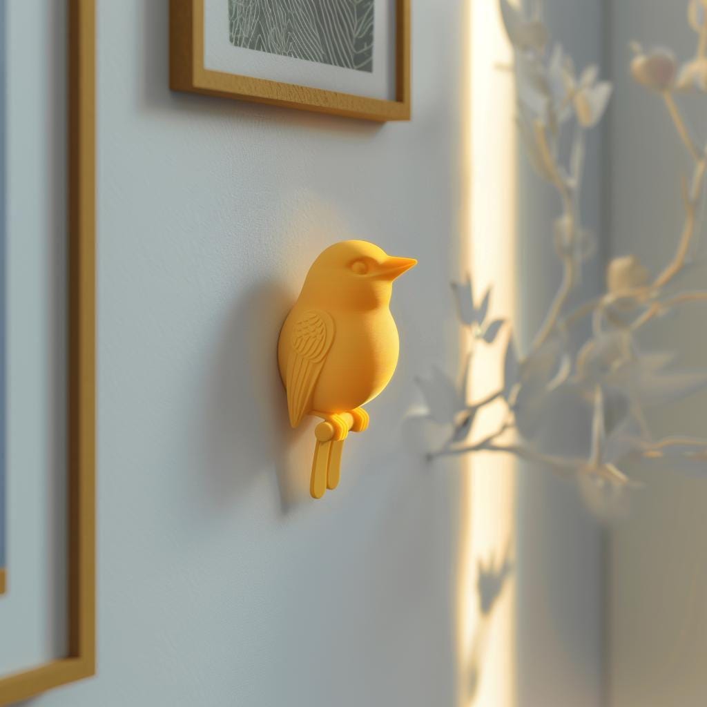 Minimal Bird Wall Sculpture featuring minimalist nature inspired bird silhouette