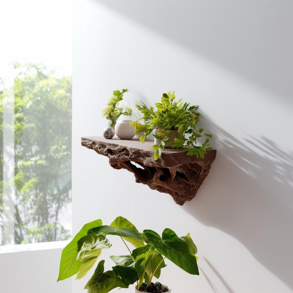 Additional product view of 3D Printed Root-Inspired Wall Shelf.