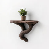 Product presentation view of 3D Printed Tree and Vine Wall Shelf.