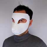 Full Kitsune Mask featuring pointed ears, red markings and Japanese folklore styling