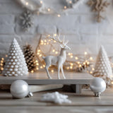 Minimal Reindeer Figurine featuring freestanding deer form with a clean sculptural silhouette