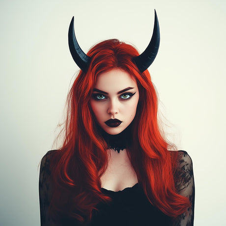 Demon Horns Headpiece | 3D Printed Gothic Costume Horns | Fantasy Cosplay Accessories
