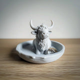 Additional product detail of 3D Printed Cow Ring and Jewelry Dish.