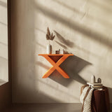 Geometric X Wall Shelf featuring matte finish