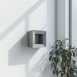 3D printed Square Frame Wall Shelf with geometric ledge for small decor