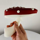 Toadstool Wall Shelf featuring flat spotted cap and sculpted gills