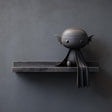 Vampire Bat Wall Shelf featuring cute dark fantasy bat support beneath a display ledge