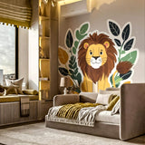 Product detail view of Friendly Lion Wall Decal.