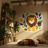Alternate product view of Friendly Lion Wall Decal.