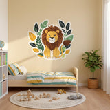 Product presentation view of Friendly Lion Wall Decal.