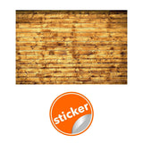 Rustic self-stick wood plank wallpaper design for easy home decoration.