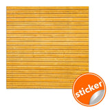 Rustic wood plank peel and stick wallpaper sticker with a yellow shiplap design.