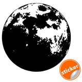 Black and white moon wall sticker.