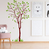 Nature's Serenity vinyl wall decal featuring a tree design, enhancing room decor with vibrant colors.