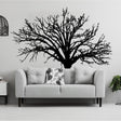 Nature's Serenity vinyl wall decal of a tree design, adding artistic flair to any living room decor.