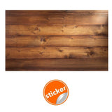 Self-adhesive vinyl sticker featuring a realistic wooden panel design.