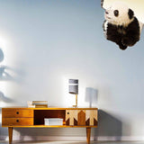 3D wildlife porthole wall decal featuring a cute panda emerging from the wall, adding charm to modern decor.