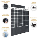 Print and material guide for Blackboard Elegance: Reusable Chalkboard Wall Sticker.