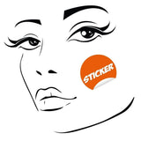 Charming silhouette wall decal featuring a woman's face for elegant interior design.