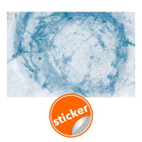 Self-adhesive blue marble effect wallpaper sticker for easy home decoration.