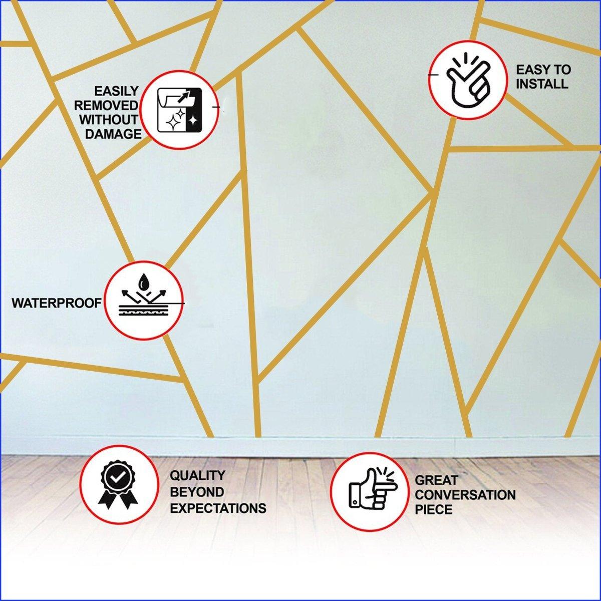 Product view of Geometric Wall Stickers.