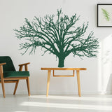 Green tree wall decal design.