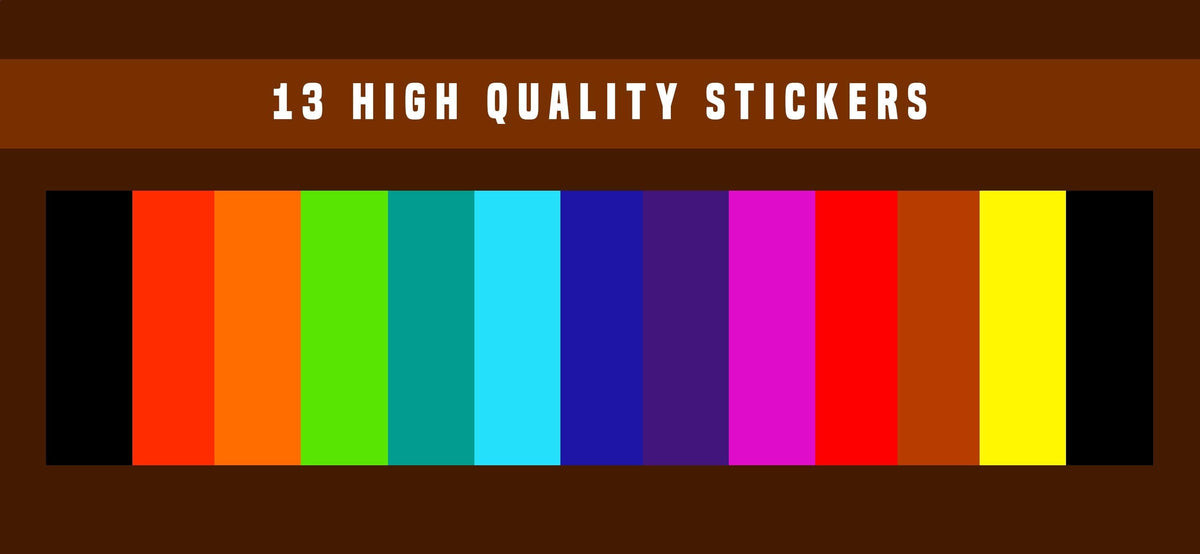 Product view of Rainbow Self-adhesive Stairs Risers Stickers.